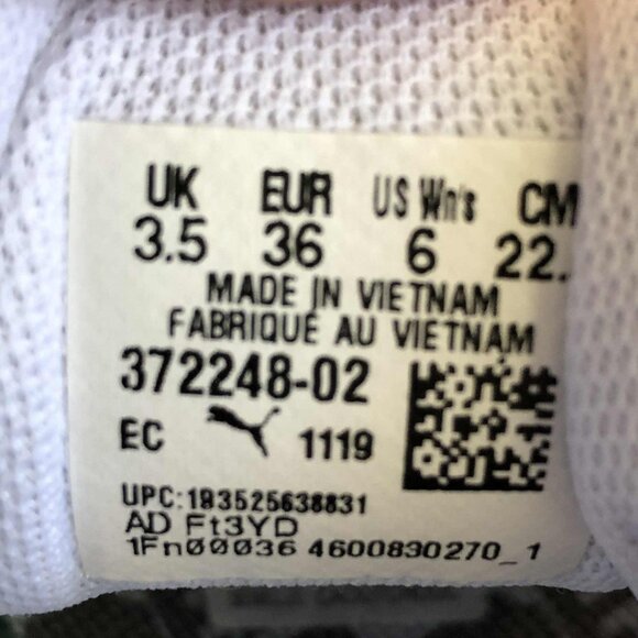 PUMA Love Metallic Silver Lace-up Platform Sneakers 6 NWT - Picture 6 of 7